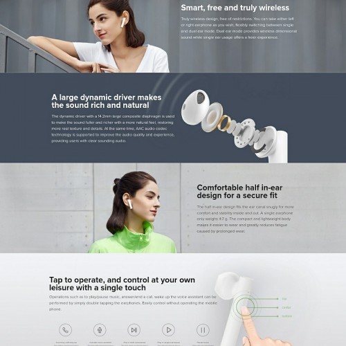 Mi True Wireless Earphones 2 Basic Heyrnartól