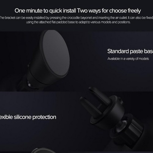 Mi 20W Wireless Car Charger / Mi þráðlaust hleðslutæki í bíl