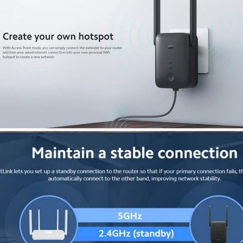 Mi WiFi Range Extender AC1200 2.4/5GHz Netbeinir