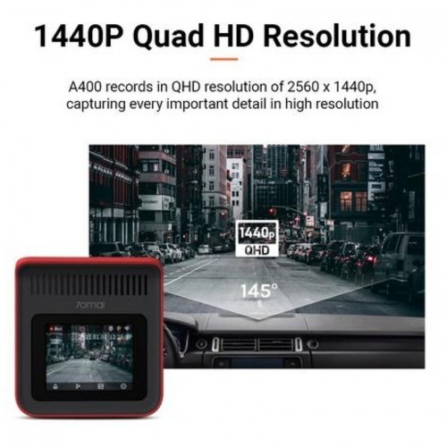 70mai Kit A400 Dash Cam Black + 70mai RC09 Rear Camera