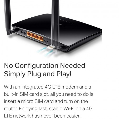 TP-LINK Router 4G Card  LTE WiFi N300 Netbeinir
