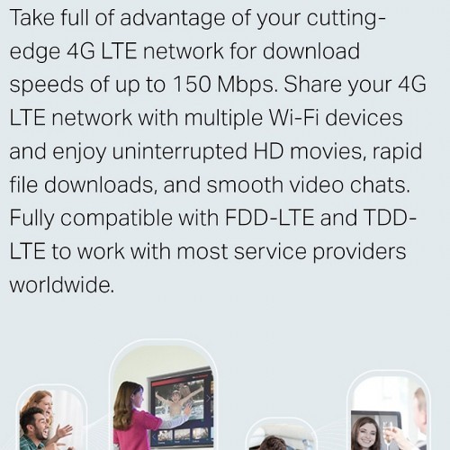 TP-LINK Router 4G Card  LTE WiFi N300 Netbeinir