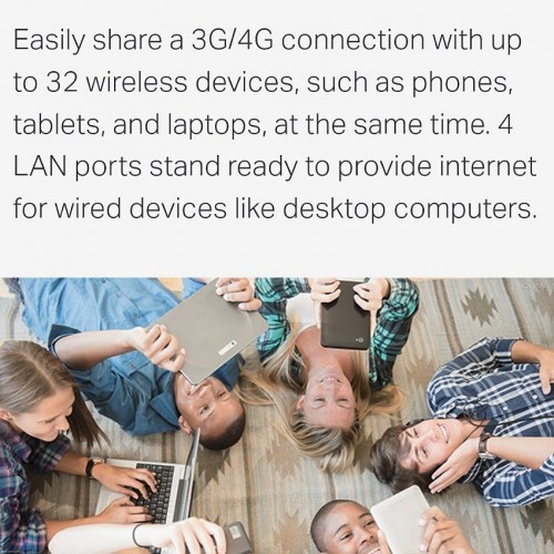 TP-LINK Router 4G Card  LTE WiFi N300 Netbeinir