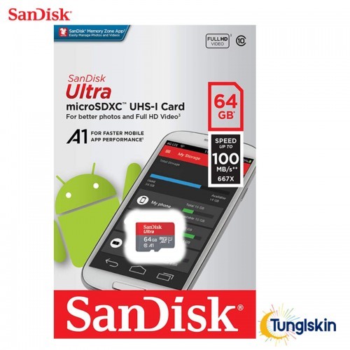 64GB SanDisk  minniskort memory card