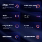 Xiaomi OneModern M8 500GB External SSD Hard Disk with fingerprint reader